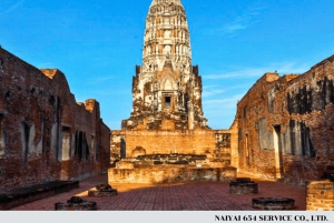 Noleggio furgone per un giorno intero ad Ayutthaya e al mercato galleggiante