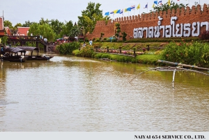Noleggio furgone per un giorno intero ad Ayutthaya e al mercato galleggiante