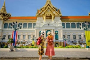 Grand Palace, Damnoen Floating Market & Maeklong Market Tour