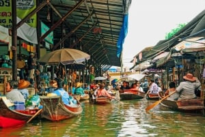 Wielki Pałac, Damnoen Floating Market i Maeklong Market Tour