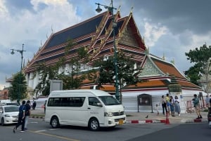 Grand palais, Wat Pho, Wat Arun et excursion en bateau (demi-journée)