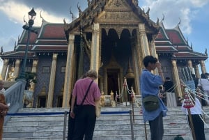 Grand Palace, Wat Pho, Wat Arun og båttur (halv dag)