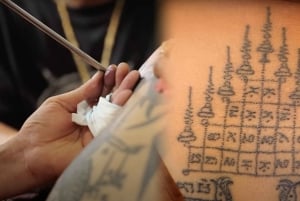 Bangkok: Hand-Poke Tattoo at Wat Bang Phra & Golden Blessing