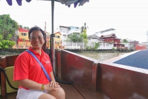 Banguecoque escondida: canal local e vila de artistas de barco elétrico