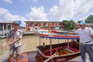 Banguecoque escondida: canal local e vila de artistas de barco elétrico