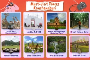 Kanchanaburi: Private Car Rental with Driver from Bangkok