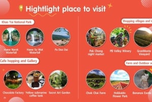 Bangkok: Tour Privado en Coche Chárter por la Naturaleza y la Fauna de Khao Yai