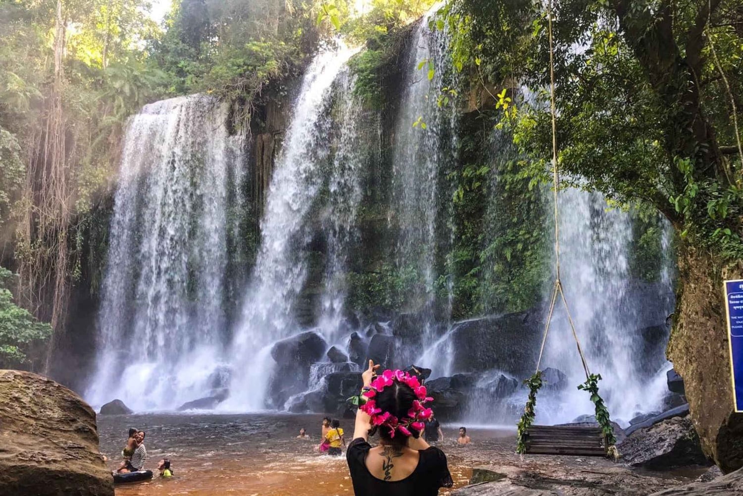 Kulen Mountain Waterfall, 1000 lingas, liggande Buddha Tour