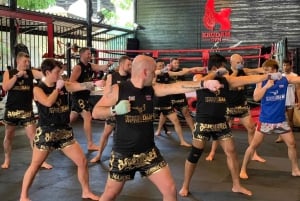 Muay Thai-träningsklass med Krudam Gym @Sukhumvit 36