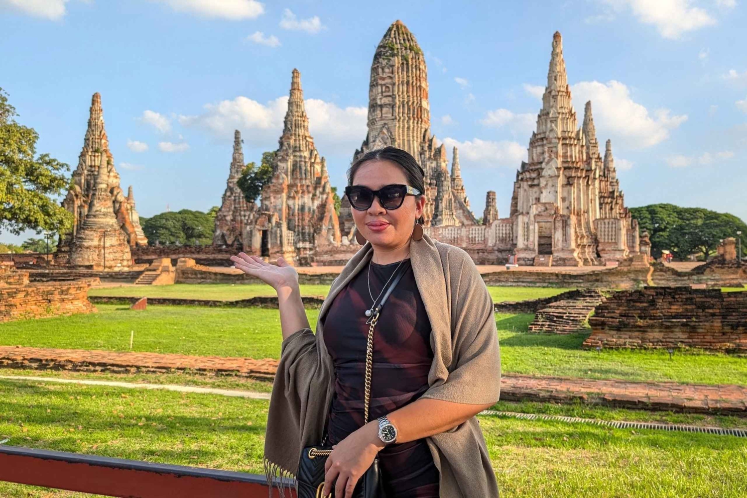 Pattaya: Viagem de 1 dia a Ayutthaya em carro particular com passeio de barco