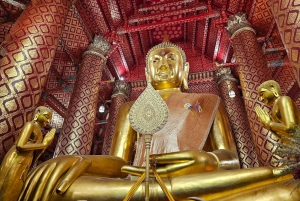 Pattaya: Viagem de 1 dia a Ayutthaya em carro particular com passeio de barco