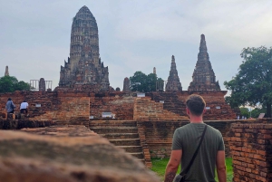Pattaya: Viagem de 1 dia a Ayutthaya em carro particular com passeio de barco