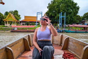 Pattaya: Viagem de 1 dia a Ayutthaya em carro particular com passeio de barco