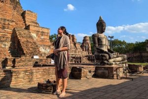 Pattaya: Viagem de 1 dia a Ayutthaya em carro particular com passeio de barco