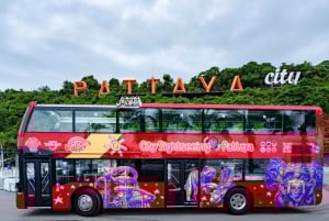 Pattaya: Tours en autobús turístico con paradas libres