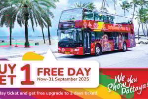 Pattaya: Tours en autobús turístico con paradas libres