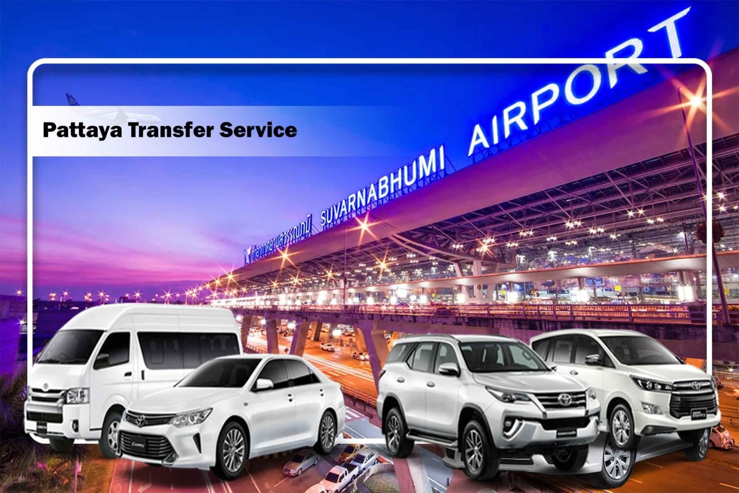 Pattaya: Traslado privado de/para o aeroporto de Suvarnabhumi