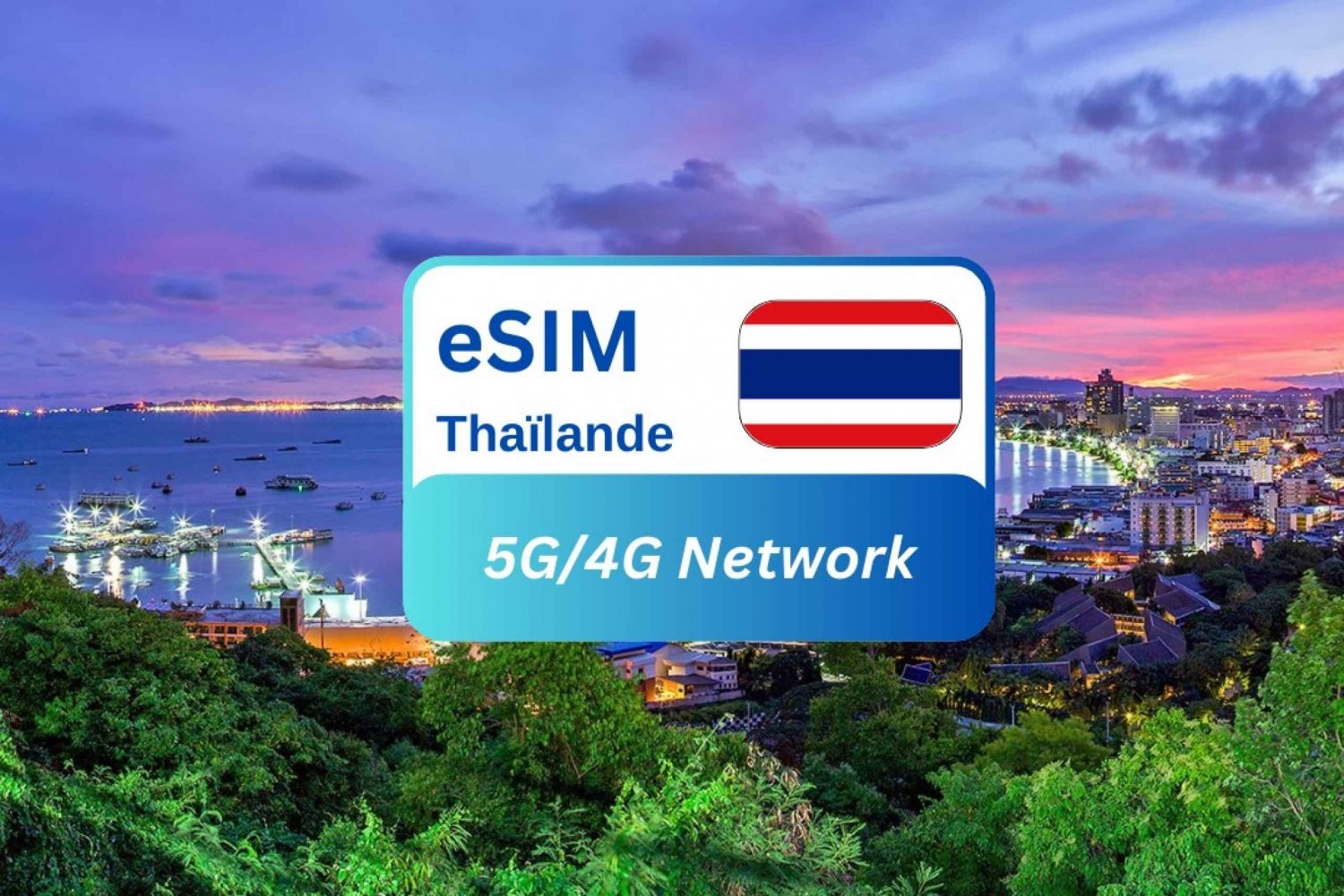 Pattaya: Thailand eSIM Roaming Data Plan for Travel