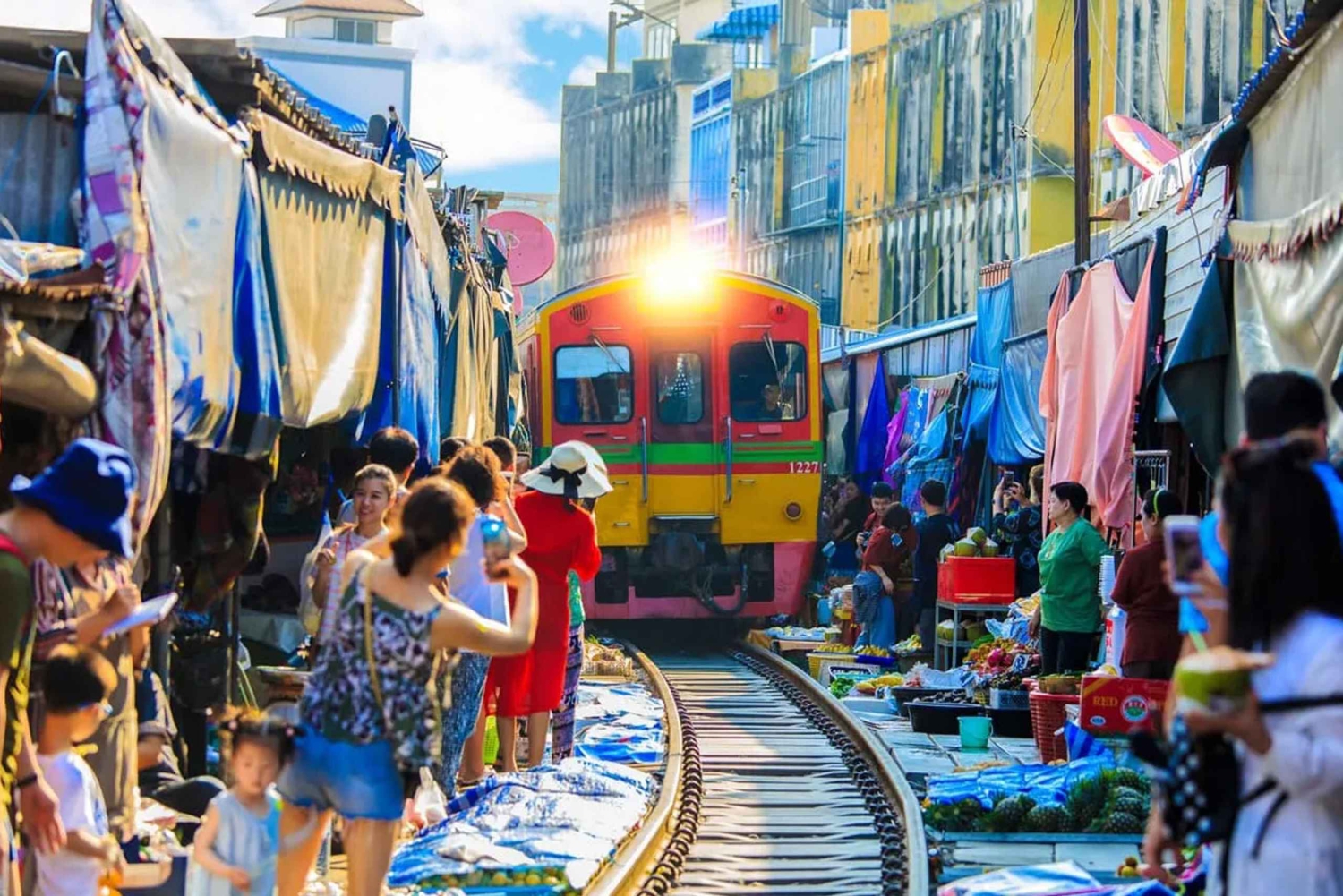 Privat bil flytande marknad: Damnoen Saduak + Amphawa + Mer