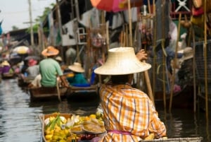 Bangkok: Damnoen Saduak Drijvende & Trein Markten Rondleiding