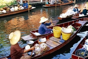 Bangkok: Tour guidato dei mercati galleggianti e ferroviari di Damnoen Saduak