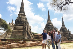 Da Bangkok: Patrimonio di Ayutthaya e giro in barca (privato)