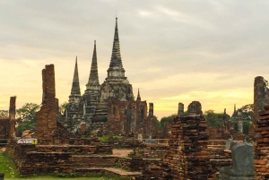 Desde Bangkok: Patrimonio de Ayutthaya y paseo en barco (Privado)