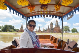 Fra Bangkok: Kulturarvstedet Ayutthaya og båttur (privat)