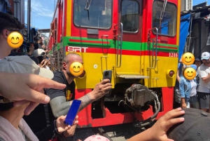 Banguecoque privado: mercado ferroviário, mercado flutuante, estupa mais antiga