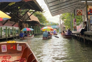 Banguecoque privado: mercado ferroviário, mercado flutuante, estupa mais antiga