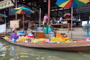 Banguecoque privado: mercado ferroviário, mercado flutuante, estupa mais antiga