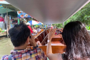 Banguecoque privado: mercado ferroviário, mercado flutuante, estupa mais antiga