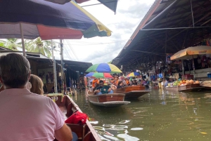 Banguecoque privado: mercado ferroviário, mercado flutuante, estupa mais antiga