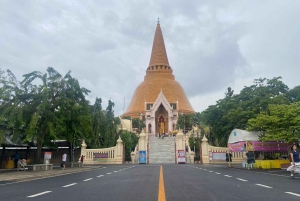 Banguecoque privado: mercado ferroviário, mercado flutuante, estupa mais antiga
