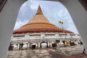 Banguecoque privado: mercado ferroviário, mercado flutuante, estupa mais antiga