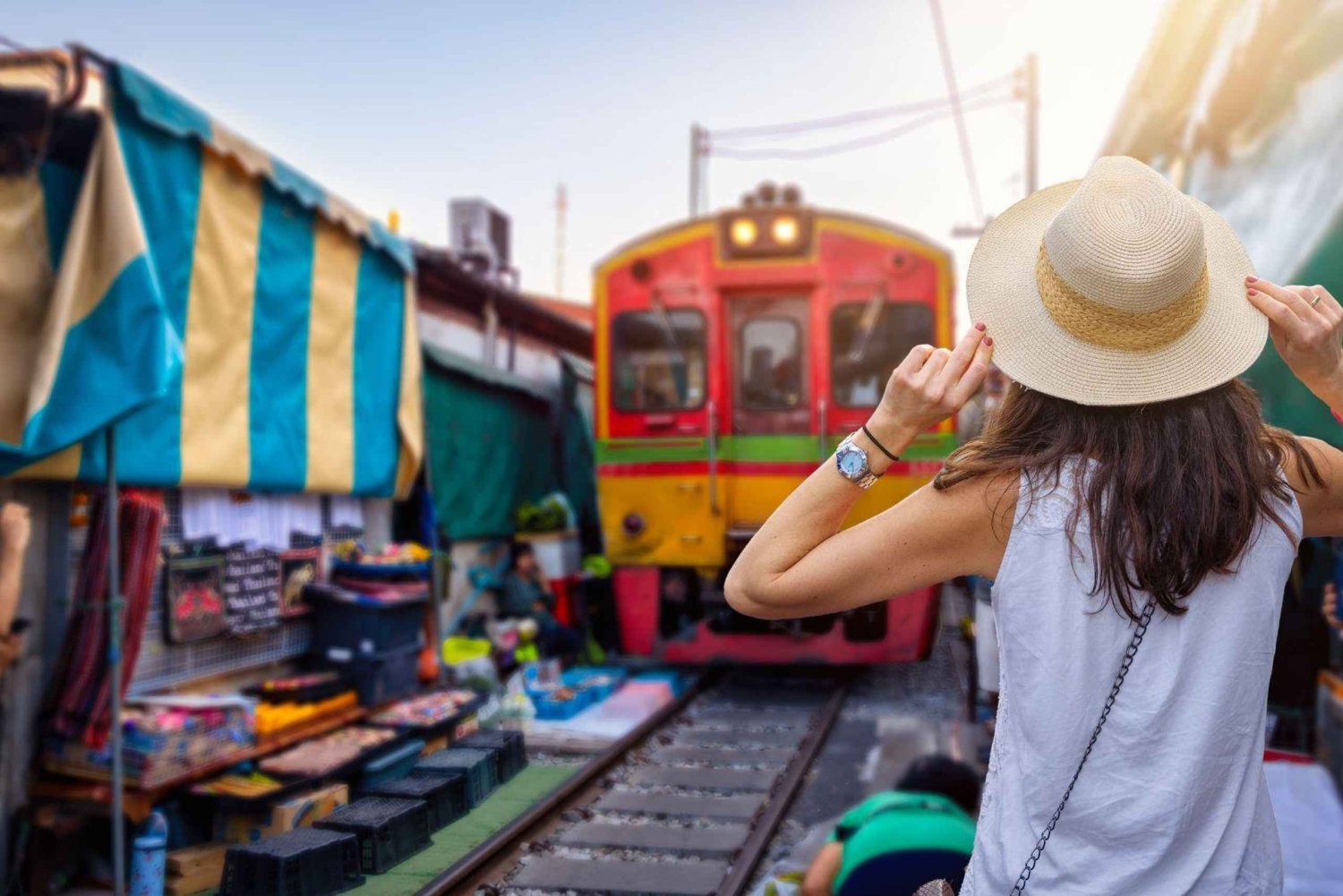 Privat tur: Damnoen Saduak flydende marked og Maeklong, Bangkok