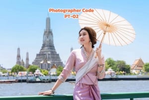 Professional Thai Costume Photography at Wat Arun, Bangkok