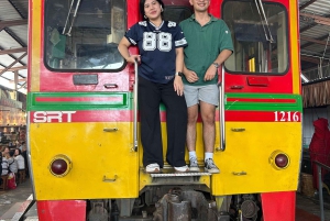 バンコク発、鉄道市場から水上マーケット＆ボートツアーへご案内します