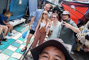 バンコク発、鉄道市場から水上マーケット＆ボートツアーへご案内します