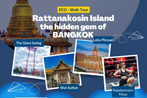 Rattanakosin promenadtur med lokalbefolkning, kultur och Muay Thai