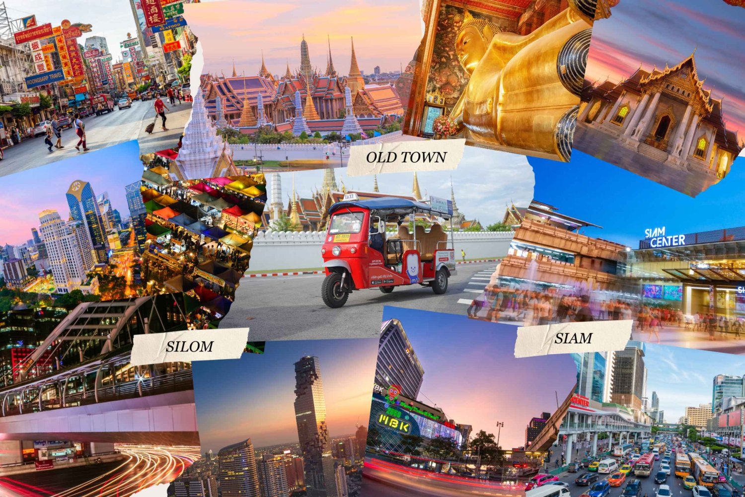 Affitta un e-tuk tuk privato con autista a Bangkok