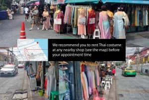 Thai Costume Photographer at Wat Arun in Bangkok, Thailand