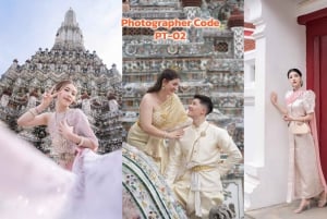 Thai Costume Photographer at Wat Arun in Bangkok, Thailand