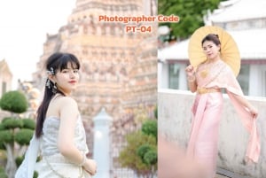 Thai Costume Photographer at Wat Arun in Bangkok, Thailand