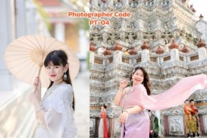 Thai Costume Photographer at Wat Arun in Bangkok, Thailand