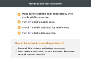 Tailândia: plano de dados móveis eSim