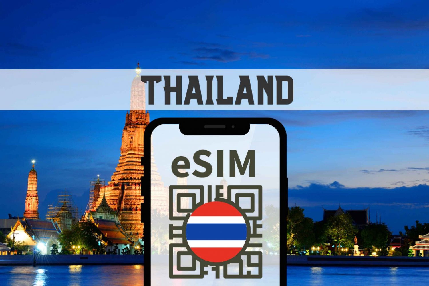 Tailândia eSIM com dados e voz 5G/4G ilimitados