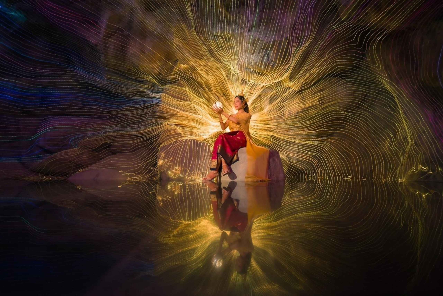 Obiektyw: Raz w roku w parku Na Satta podczas festiwalu świateł