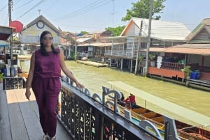 Maeklong Railway market, Floating Market, and Salt Lake Tour