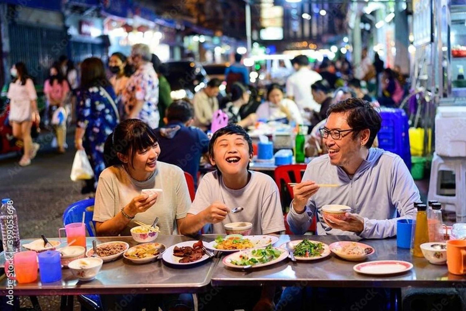 Nocna wycieczka kulinarna po China Town Street w Bangkoku